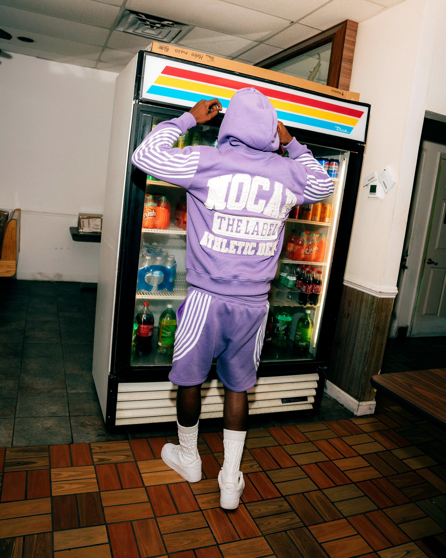 NoCap Lavender Sweatsuit Short Set