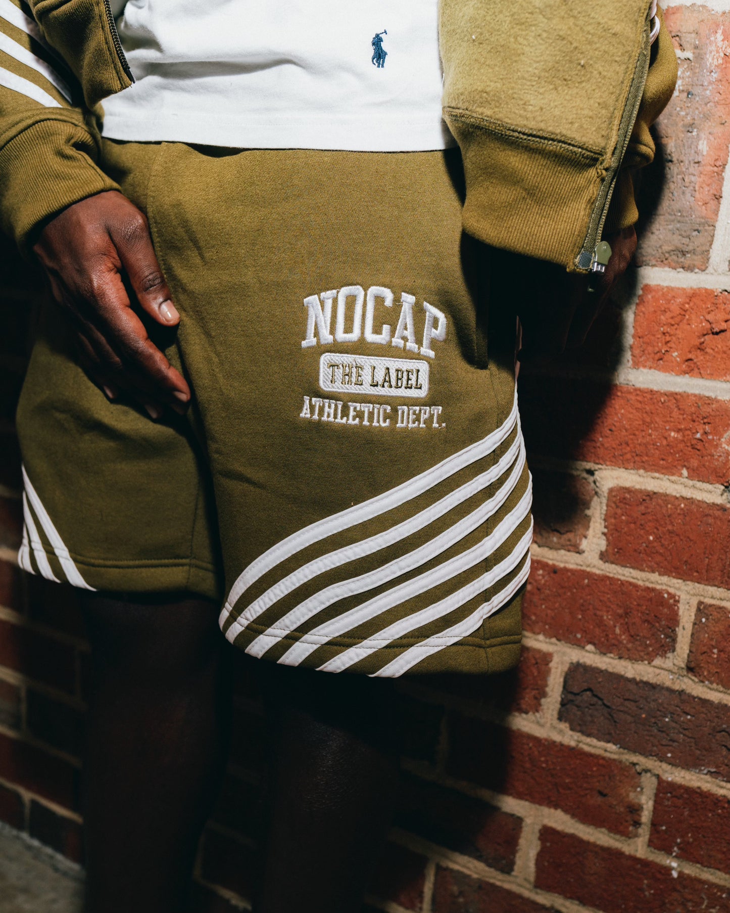 NoCap Olive Sweatsuit Short Set