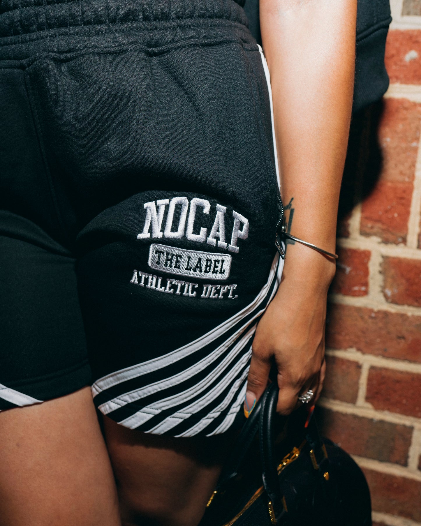 NoCap Black Sweatsuit Short Set